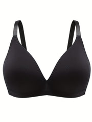 3 Pack Plus Size Bra Set Full Cover Comfort T shirt Bralette 3pcs Set