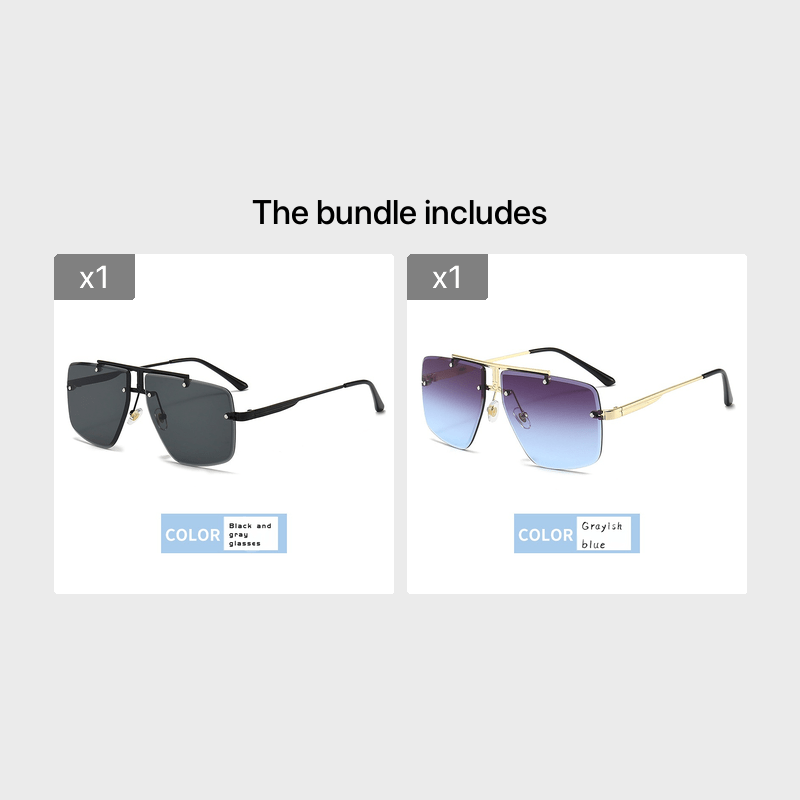Men's Frameless Polarized Sunglasses for Outdoor Sports