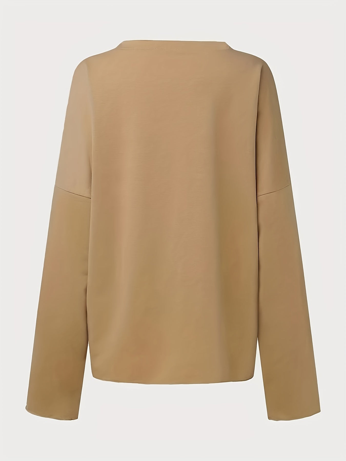 Letter Print Crew Neck Pullover Sweatshirt for Women