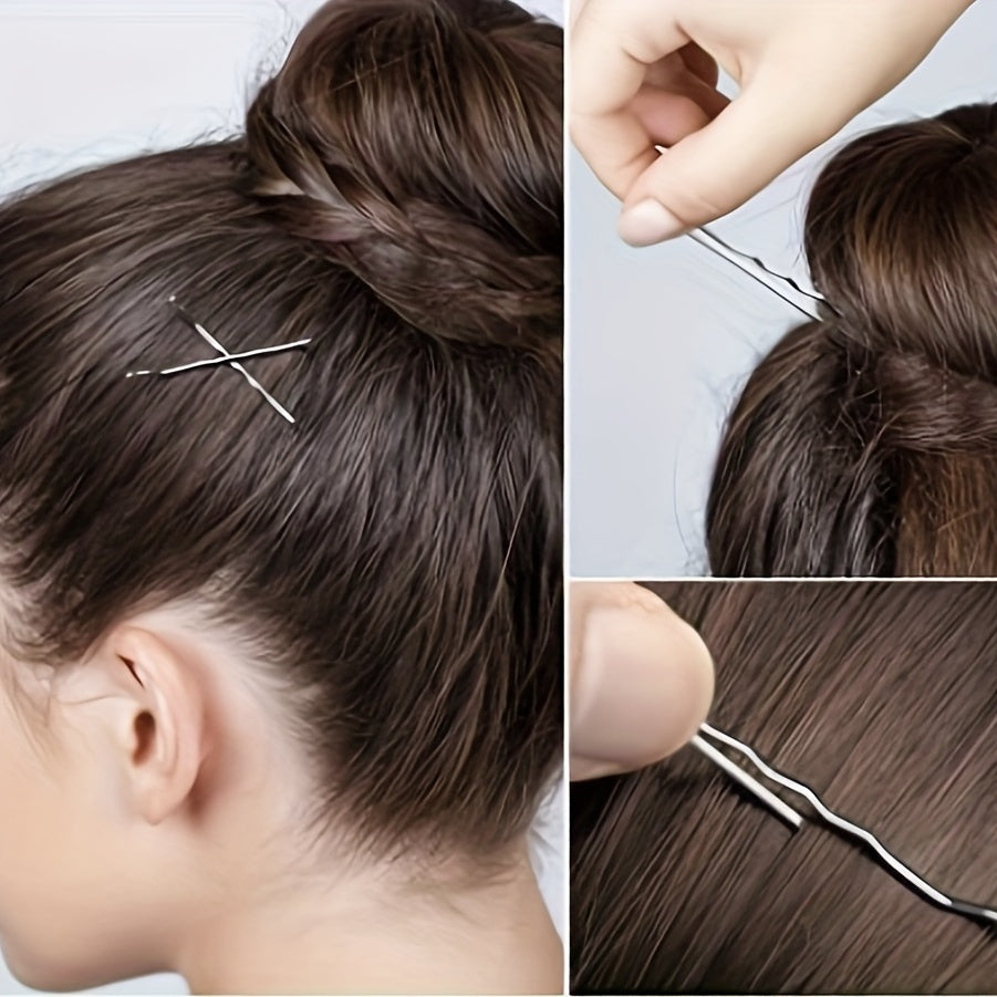 20pcs Metal Bobby Hair Pins in Storage Container