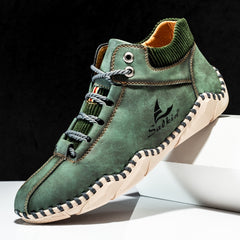 Men's PU Leather Boots Casual Walking Shoes