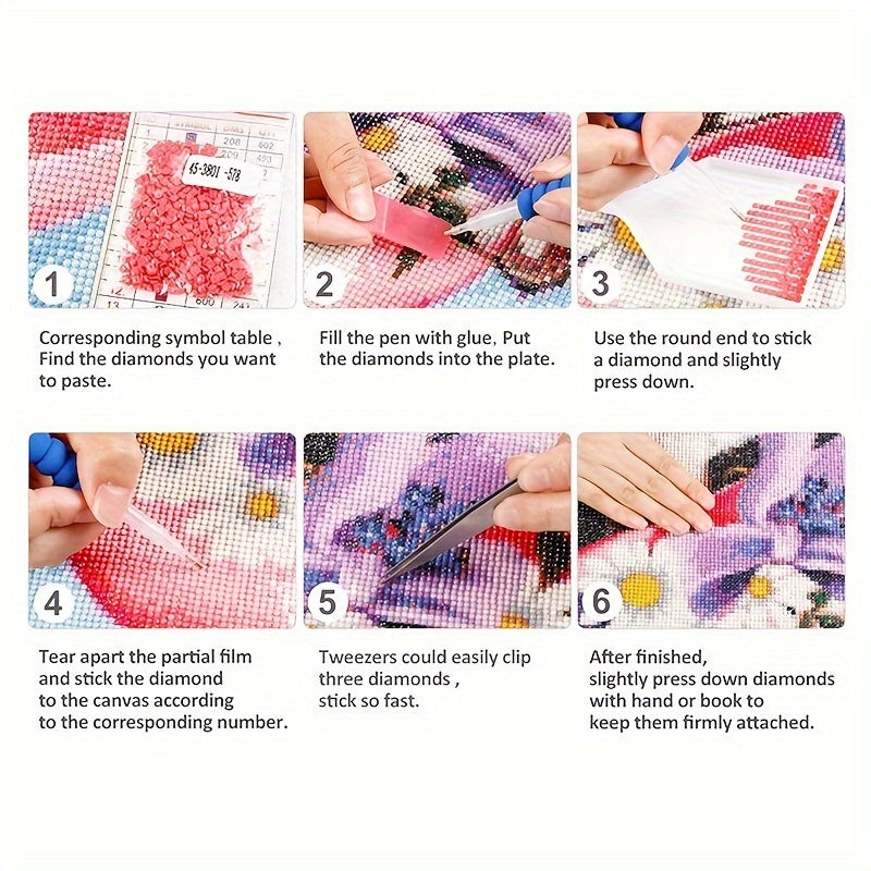 DIY Cat Diamond Painting Set 30x40cm Frameless