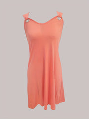 V-Neck Sleeveless Summer Dress Women's Clothing