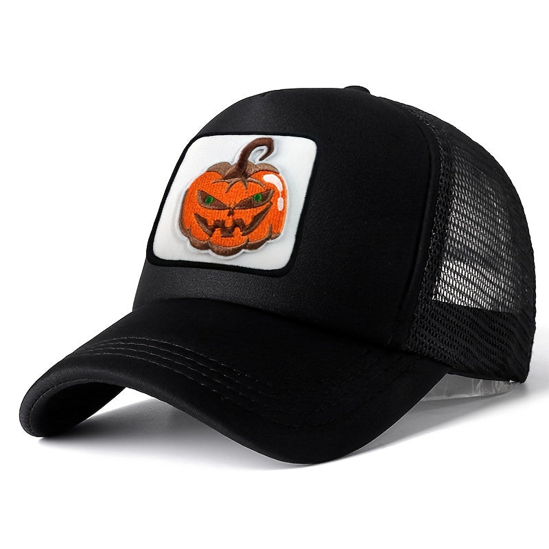 Halloween Element Embroidered Pattern Peaked Hat Baseball Cap