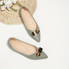 Women's Pointed Toe Ballet Flats Soft Sole Slip On Shoes