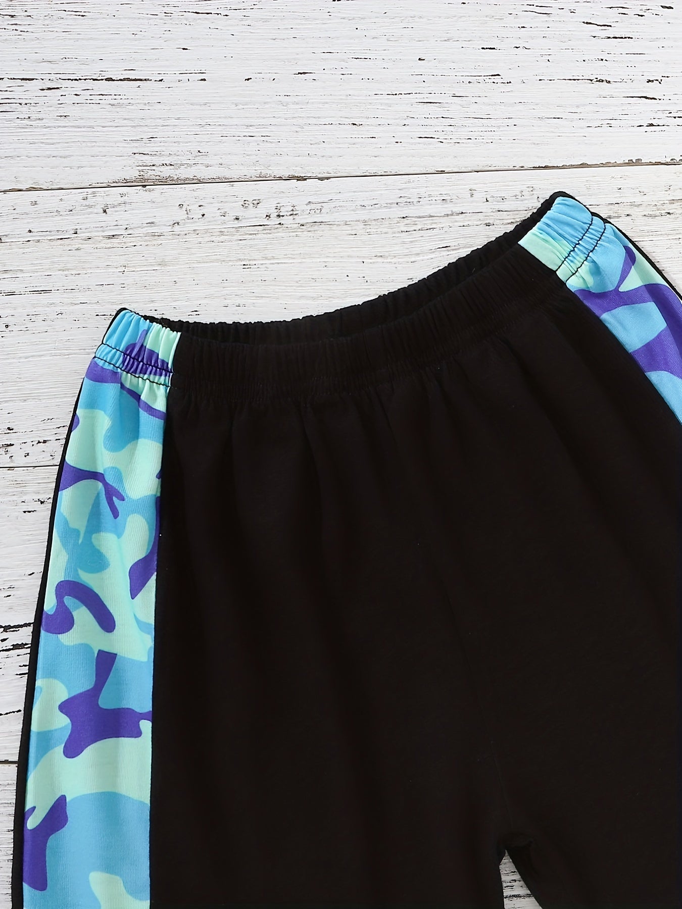 Boys Camo T Shirt and Shorts Set for Summer