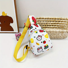 Kids Cartoon Bunny Crossbody Chest Bag for Ages 1-6