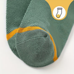 5 Pairs Boys Striped Crew Socks Breathable Comfy Sports Socks for Kids
