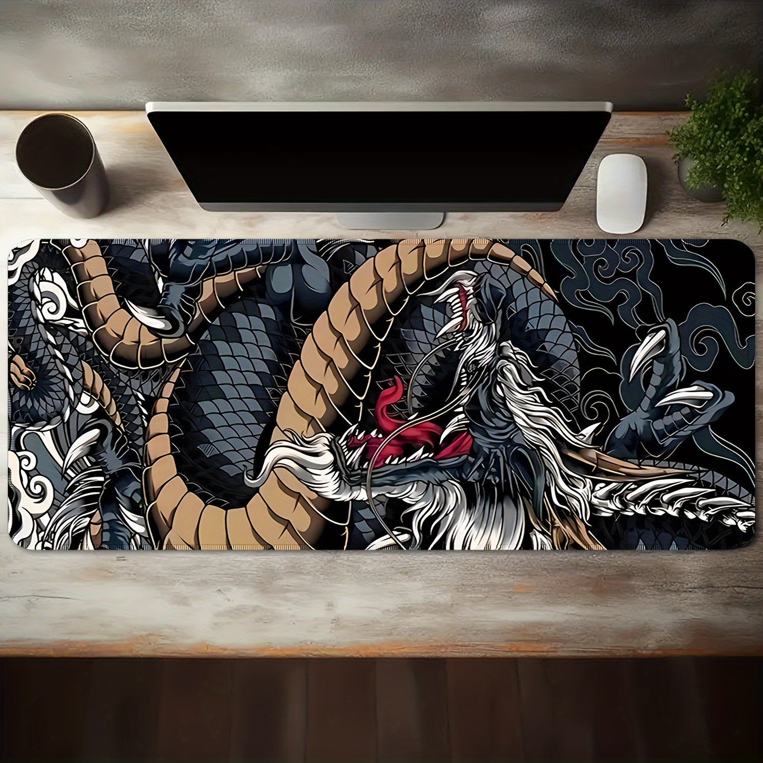Dragon Gaming Mouse Pad HD Print Desk Mat PC Laptop Accessories