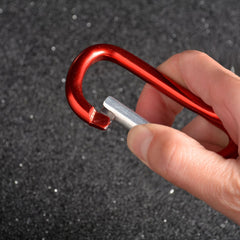 2pcs Aluminum Mountaineering Buckle D Shaped Snap Buckle Mini Spring Carabiner