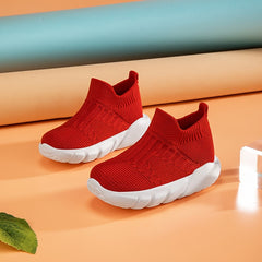 Boys Slip On Breathable Sock Shoes Soft Sole Sneakers for Outdoor Activities