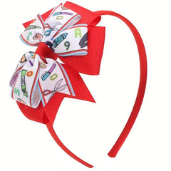 Double Layer Bow Hair Band Sweet Hair Accessories Ribbons Bow Headband