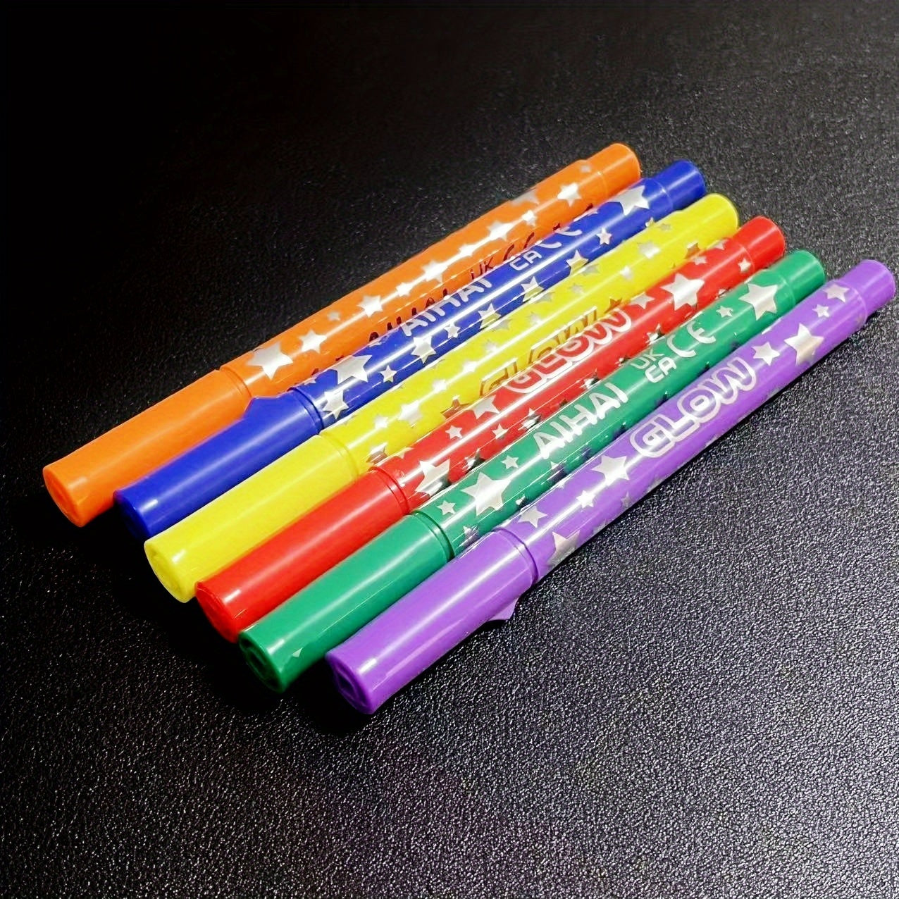6 Colors Glow In The Dark Neon Highlighter Pens