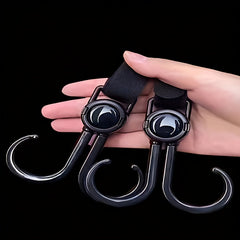 2pcs Car Hooks, Multifunctional Organizer for Bag and Grocery, Black