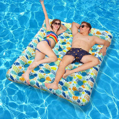 Double Hole Inflatable Floating Bed with Cushions Water Sports Equipment