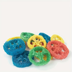 5pcs Natural Loofah Chew Toys for Rabbit Guinea Pig Hamster Rat