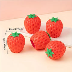 Soft Strawberry Bears Sensory Fidget Toys Set of 8pcs