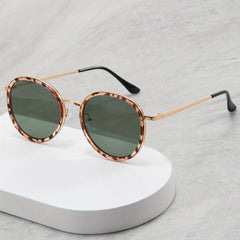 Men's Retro Round Frame Sunglasses for Outdoor Activities