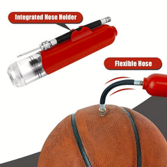 Sports Ball Pump Kit with Needles and Nozzles for Basketball Soccer Footballs