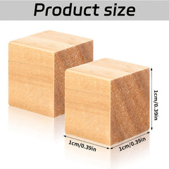 100pcs 0 Wooden Cubes Natural Wooden Blocks DIY Puzzle Making
