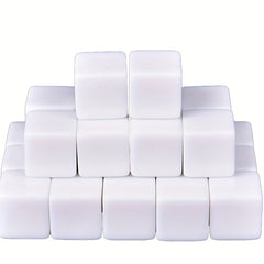 10pcs Blank Dice Set for Board Games DIY, Acrylic Teaching Plastic Cubes