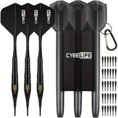 CyeeLife 18g Soft Tip Darts Set with Carry Case & 30 Extra Points