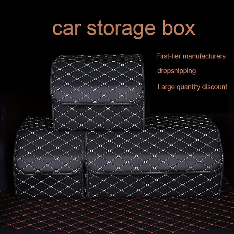 Car Trunk Organizer Storage Box Collapsible Auto Cargo Storage Container