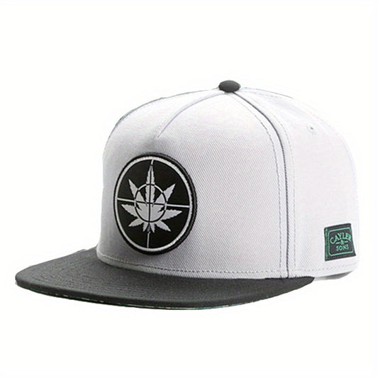 Men's Embroidered Flat Brim Hat