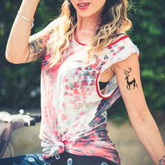 3 A4 Tattoo Stencils + Dye Paste - Animal Word Butterfly Pattern Semi-permanent