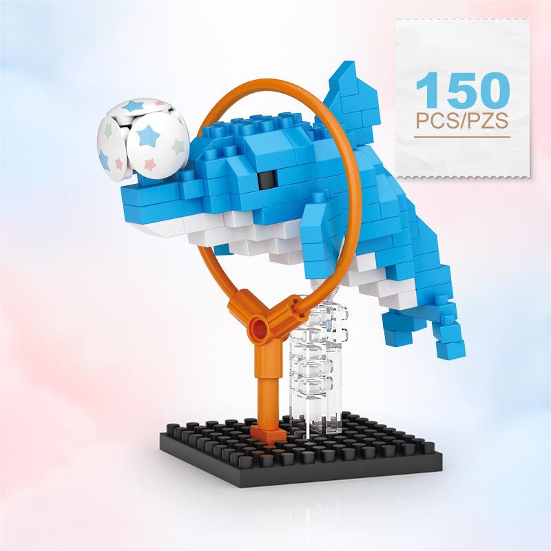 DIY Cartoon Building Block Desk Decoration Set