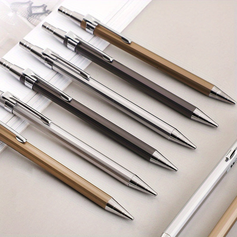3pcs 0.7mm Metal Mechanical Pencils for Stylish Writing, Offices, Schools