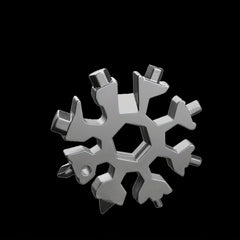 18-in-1 Stainless Steel Snowflake Wrench for Outdoor