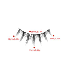 5 Pairs Natural Look Full Strip Faux Mink False Eyelashes
