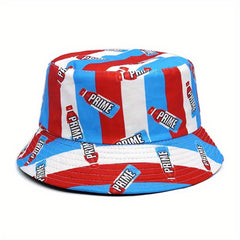 Colorful Bottle Print Bucket Hat Reversible Hip Hop Candy Basin Hat