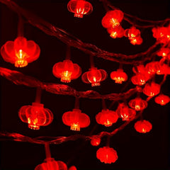 Chinese Knot Fu Character String Lights for Year Arrangement
