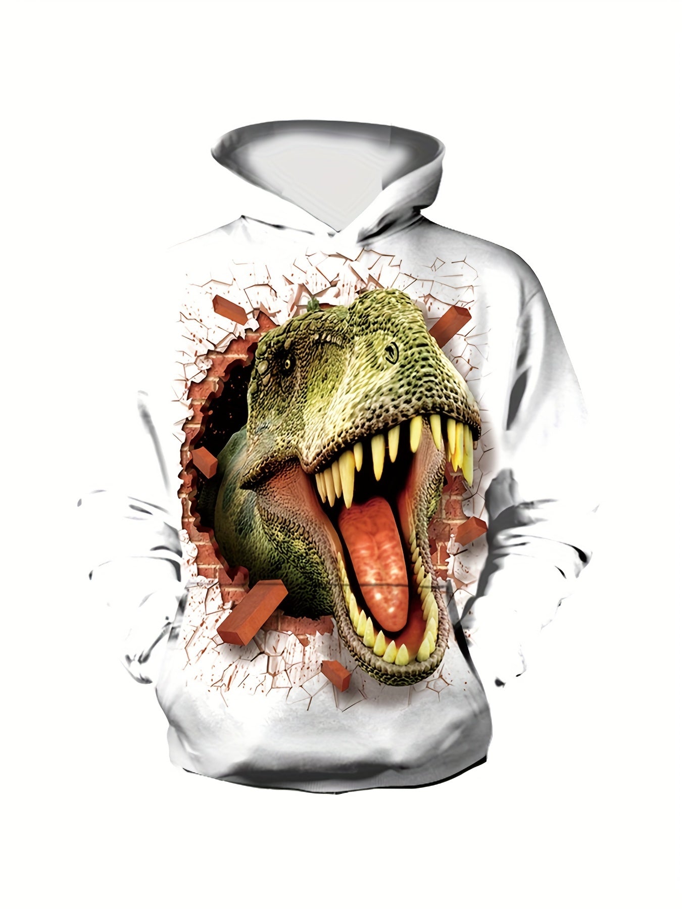 Scary Dinosaur Boys Hooded Sweatshirt for Kids