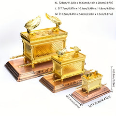 Replica Ark Of The Covenant Statue with Gold and Copper Plating