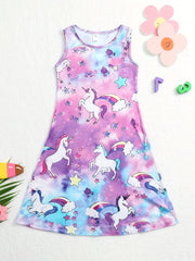 Adorable 3D Printed Star Princess Dress for Girls
