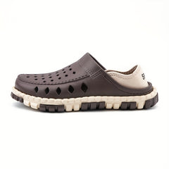 Men's Lightweight Comfy Clogs Hollow Out Non Slip Garden Shoes