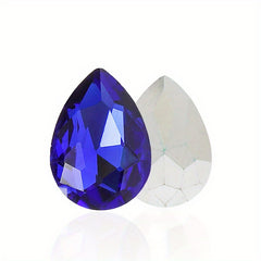 20pcs Glass Water Drop Drill Mobile Phone Sticker DIY Decoration Accessories