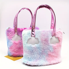 Plush Girls Wallet Reflective Cartoon Cloud Decoration