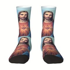 Men Winter Socks Outdoor Sports Warm Socks Novelty Crew Sock