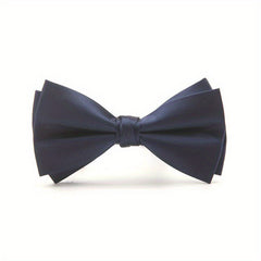 Men's Groom Wedding Bow Tie Plain Big Bow Tie
