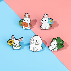Cute Y2K Rabbit Enamel Pin for Clothes, Bags, DIY Decor - Ideal Gift