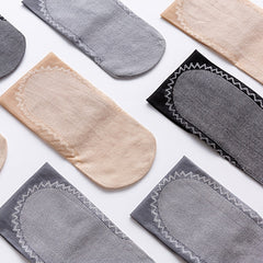 14 Pairs Lace Mesh Socks Non Slip Women's Stockings