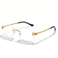 Men's Rimless Sunglasses UV Protection for Beach