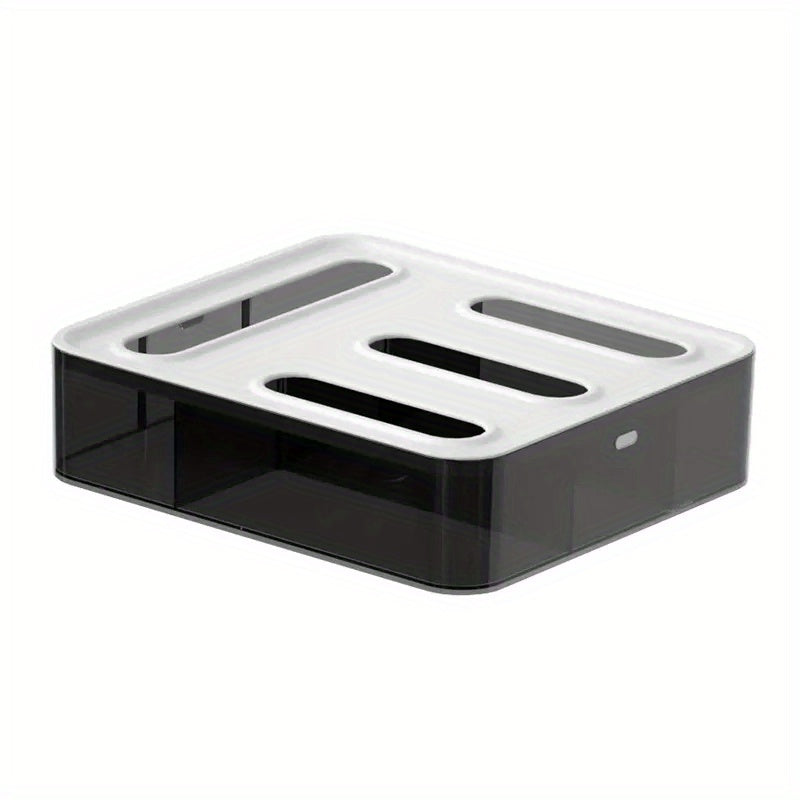 Bag Storage Organizer And Wrap Dispenser With Cutter For Kitchen Drawer