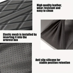 Car Armrest Heightening Pad PU Leather Universal Memory Cotton Armrest Box Pad