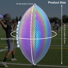 American Football Holographic Reflective No 3 Rugby for Training