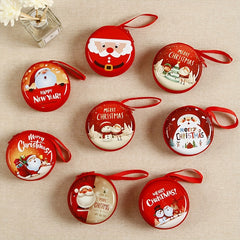 Christmas Cartoon Zero Wallet Adornment Toy Gift Santa Claus Snowman Savings Can